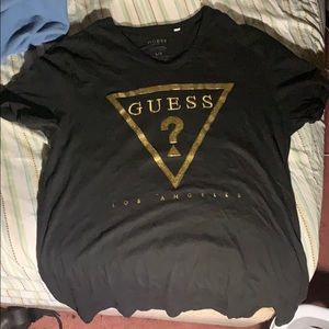 Guess Taft logo v-neck tee